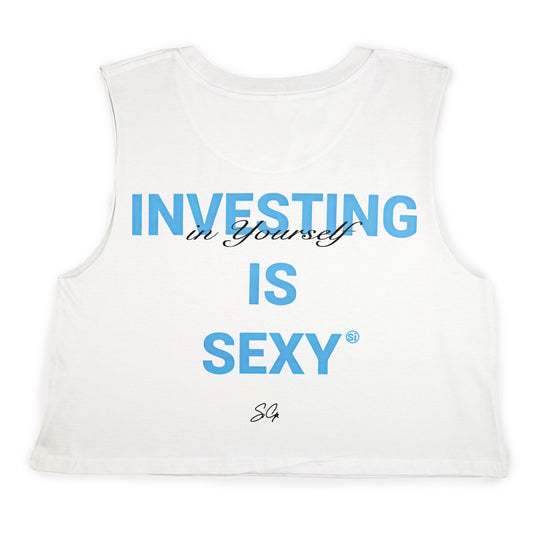 Sleeveless Crop Top T | Investing in Yourself is Sexy